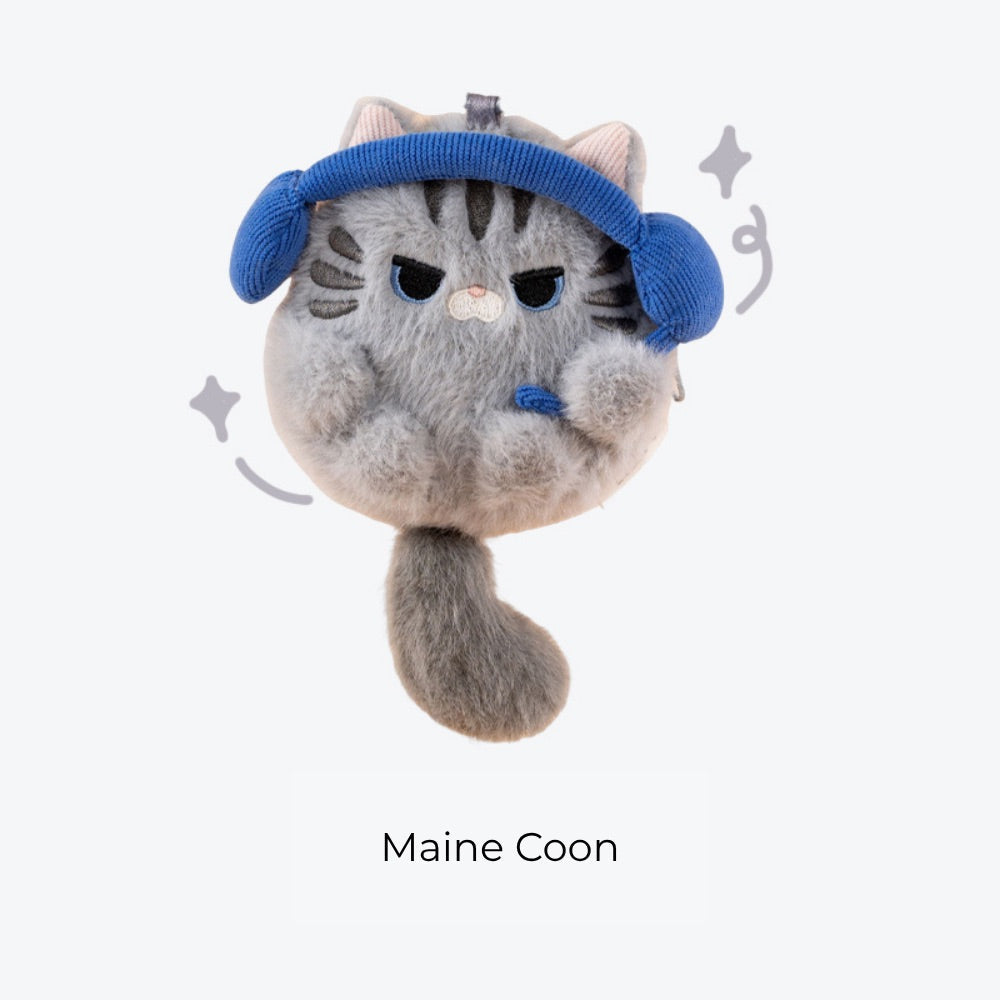 Original Cute Cat Earphone Case/Coin Pouch/Plush Kitty Charms