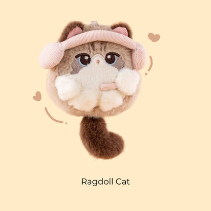 Original Cute Cat Earphone Case/Coin Pouch/Plush Kitty Charms