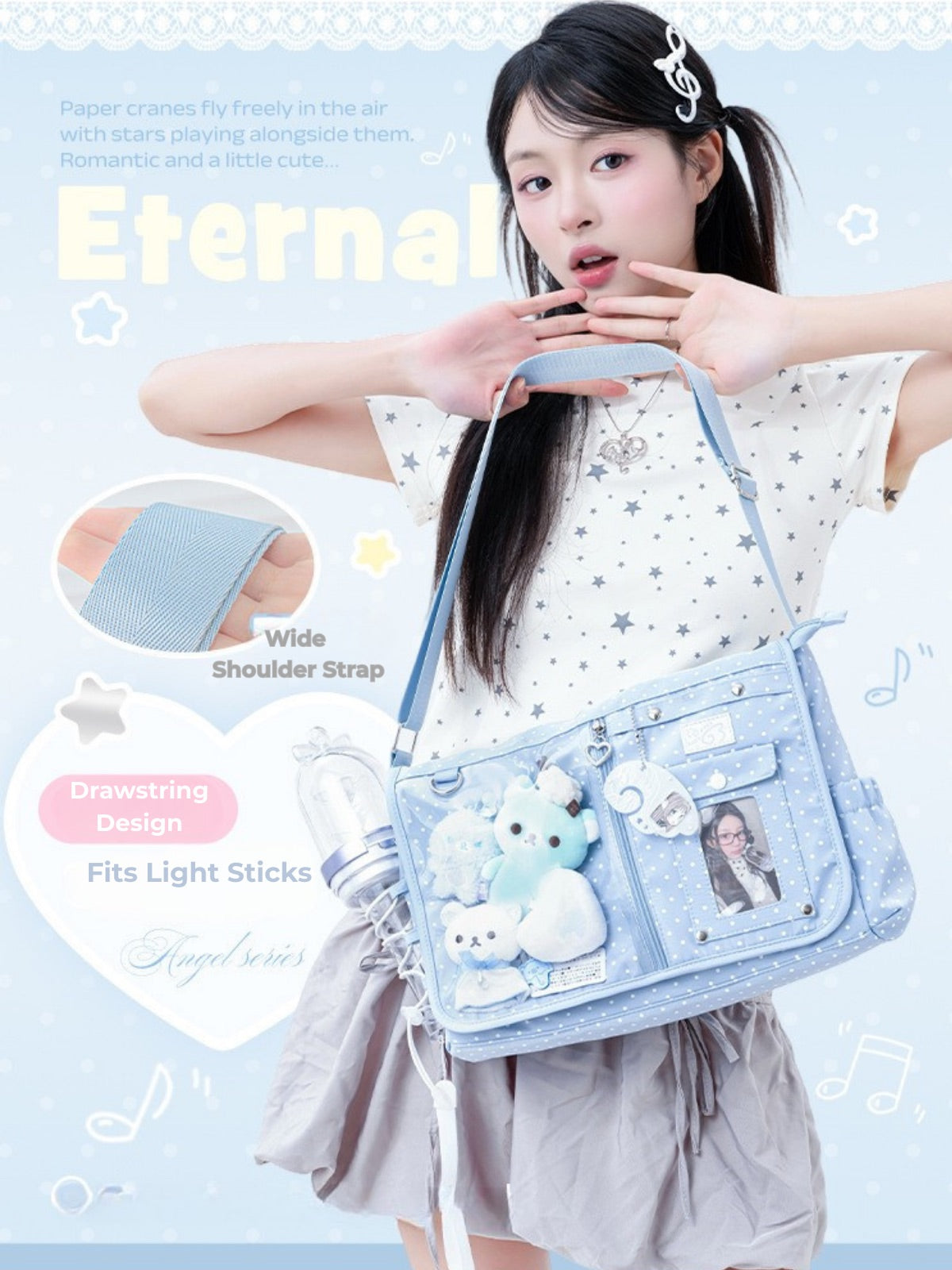 Eternal K-Pop Ita Spacious Crossbody Bag – Fan Support Essentials