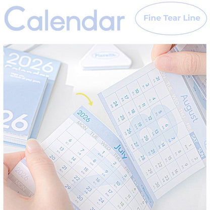 Everyday Accordion Calendar – 2026 Foldable Planner & Memo Pad