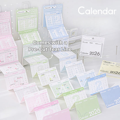 Everyday Accordion Calendar – 2026 Foldable Planner & Memo Pad