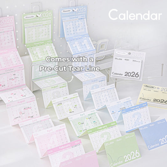 Everyday Accordion Calendar – 2026 Foldable Planner & Memo Pad