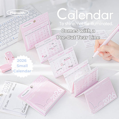 Everyday Accordion Calendar – 2026 Foldable Planner & Memo Pad