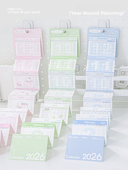Everyday Accordion Calendar – 2026 Foldable Planner & Memo Pad