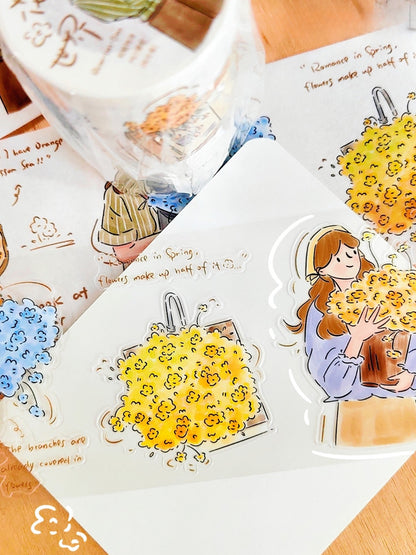 Flowerful Days Washi Tapes - Original PET & Washi Designs