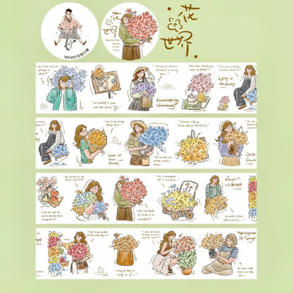 Flowerful Days Washi Tapes - Original PET & Washi Designs