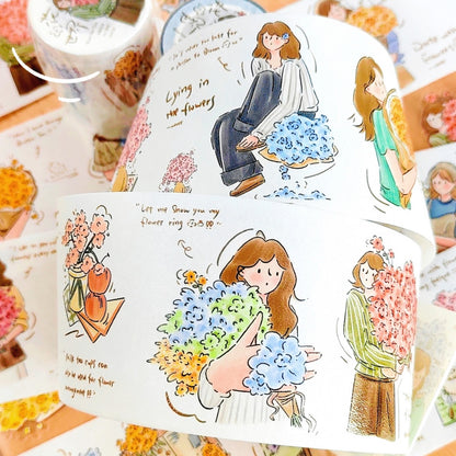 Flowerful Days Washi Tapes - Original PET & Washi Designs