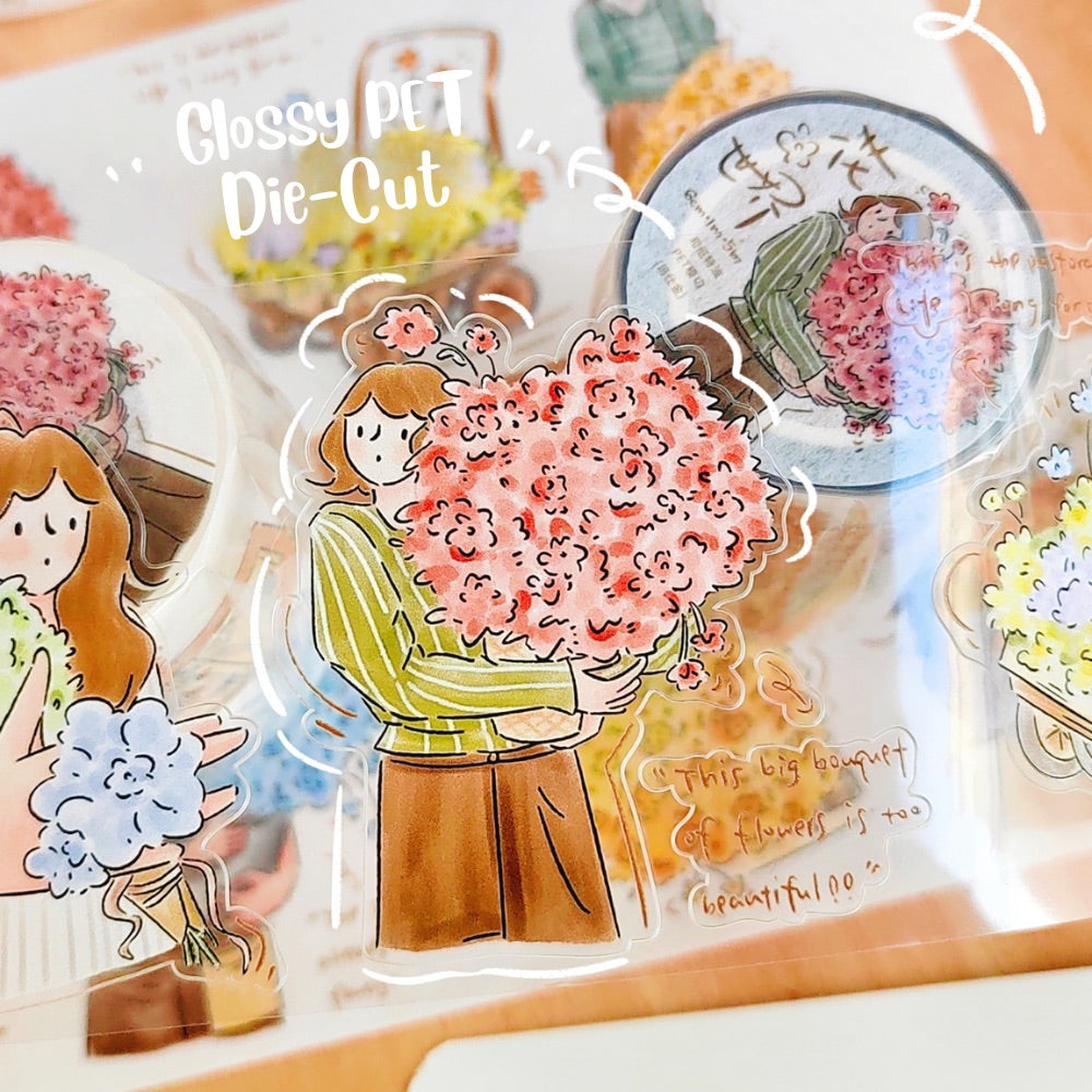 Flowerful Days Washi Tapes - Original PET & Washi Designs