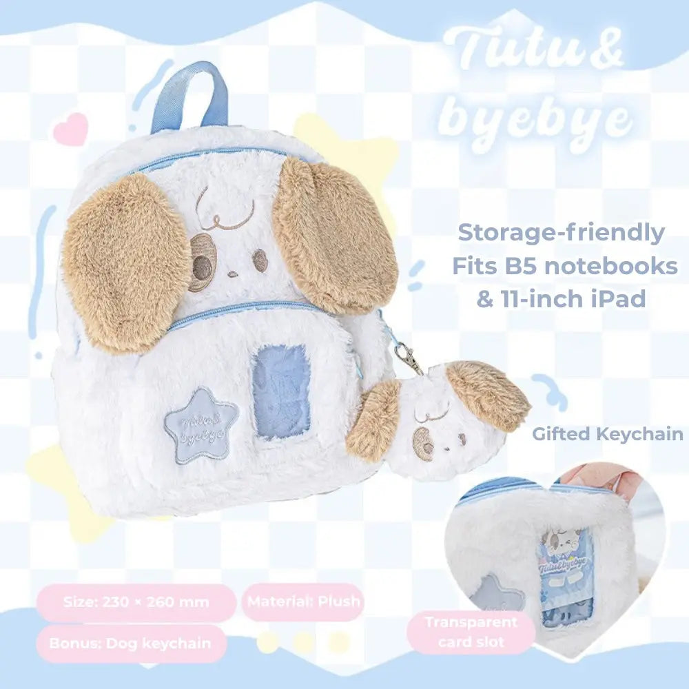 Fluffy Animal Cute Student Backpack