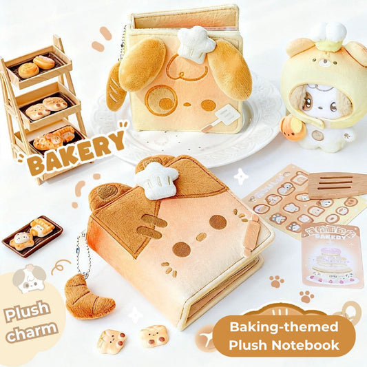 Fluffy Bakery Mini Notebook – Plush Pocket-Sized Planner