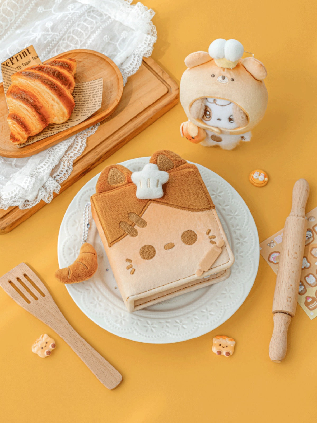 Fluffy Bakery Mini Notebook – Plush Pocket-Sized Planner