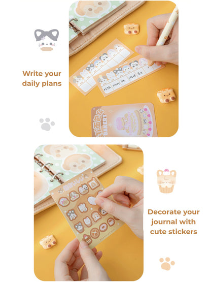 Fluffy Bakery Mini Notebook – Plush Pocket-Sized Planner