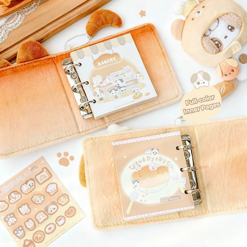 Fluffy Bakery Mini Notebook – Plush Pocket-Sized Planner