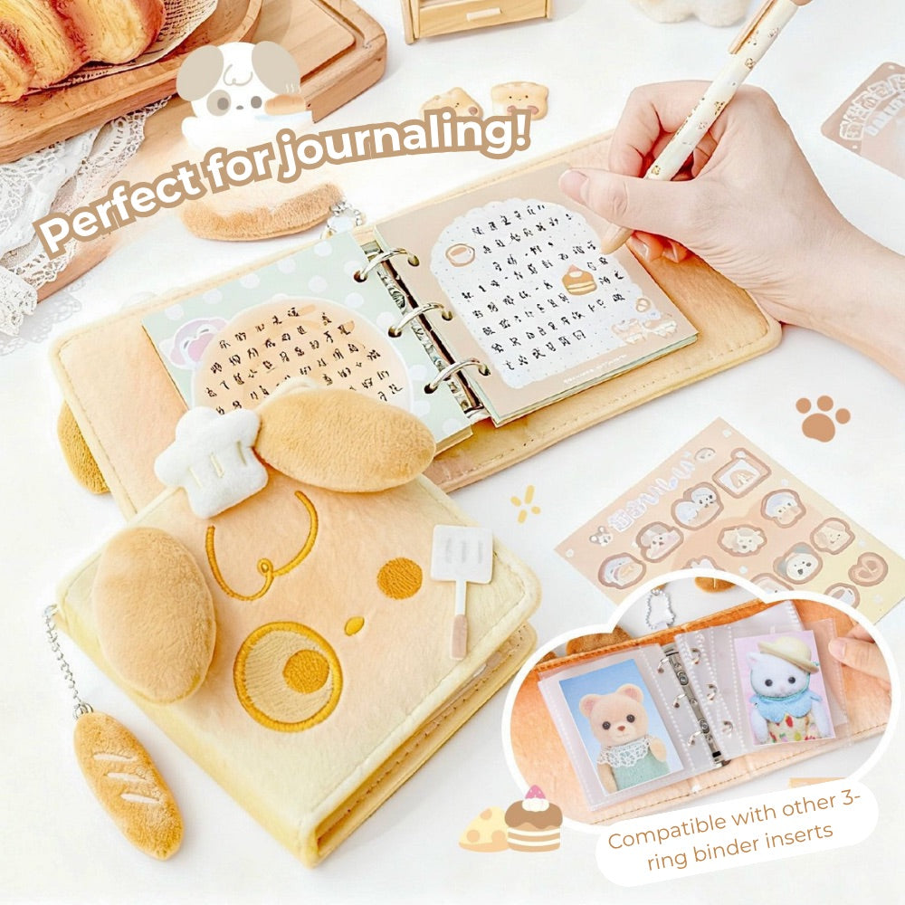 Fluffy Bakery Mini Notebook – Plush Pocket-Sized Planner