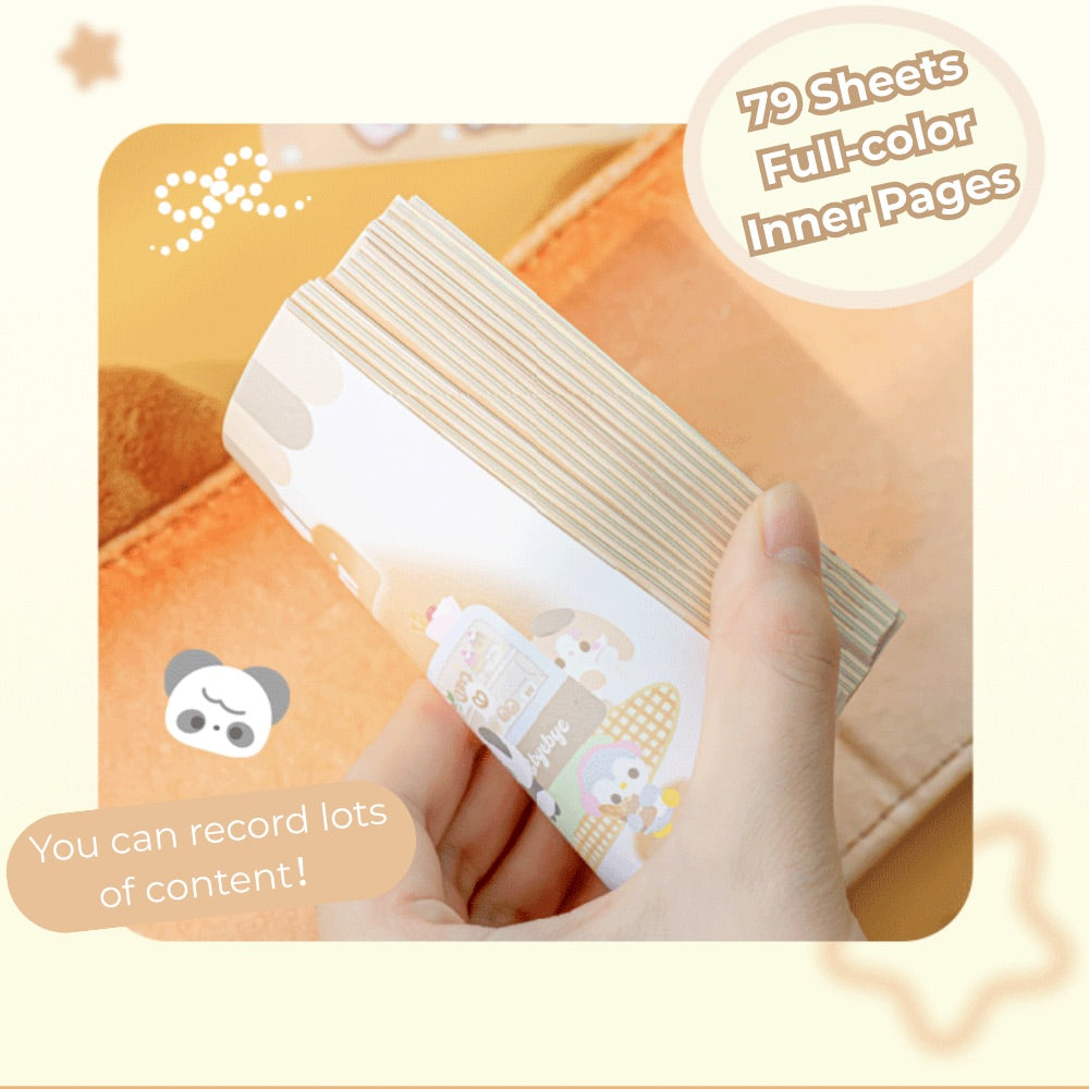 Fluffy Bakery Mini Notebook – Plush Pocket-Sized Planner