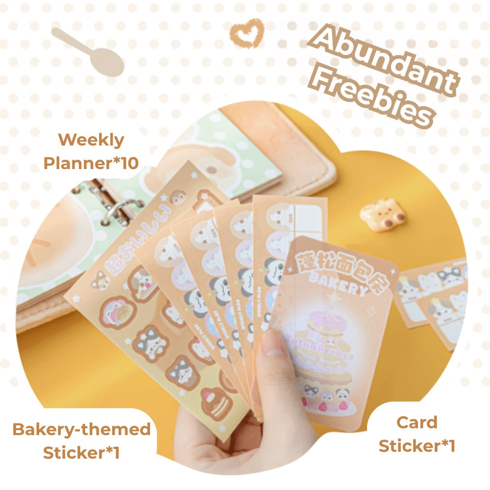 Fluffy Bakery Mini Notebook – Plush Pocket-Sized Planner