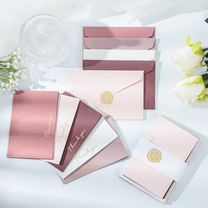 Foil Stamped Greeting & Thank You Card Set with Envelopes