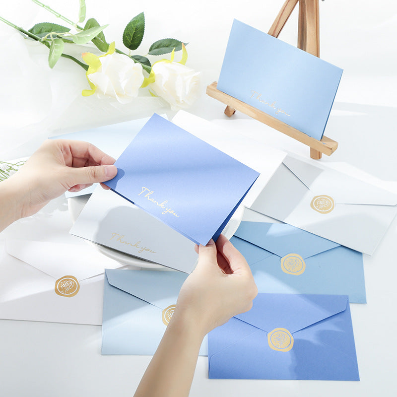 Foil Stamped Greeting & Thank You Card Set with Envelopes