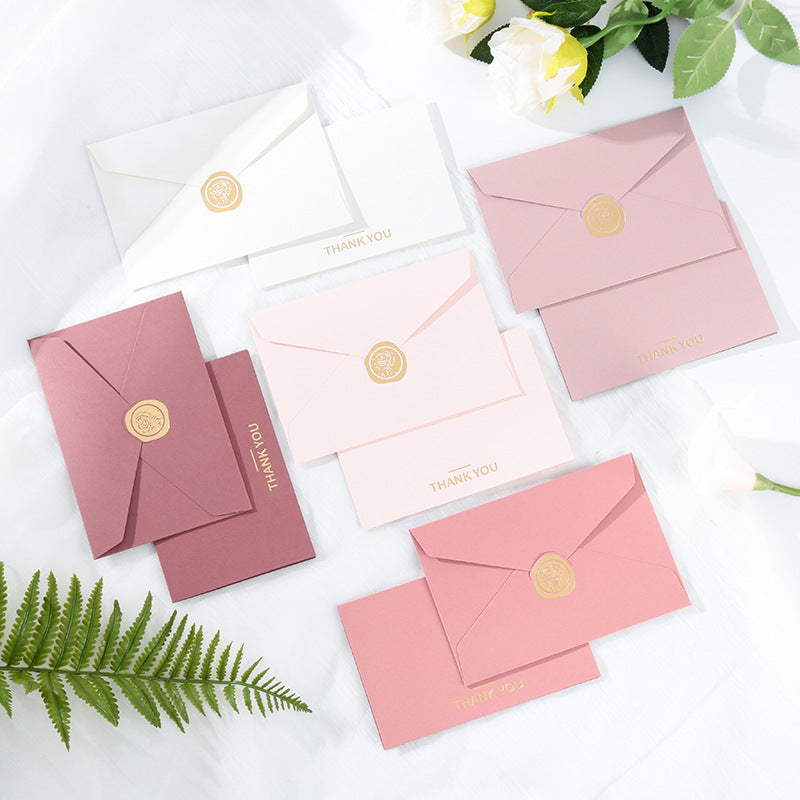 Foil Stamped Greeting & Thank You Card Set with Envelopes