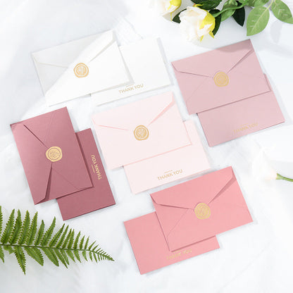 Foil Stamped Greeting & Thank You Card Set with Envelopes