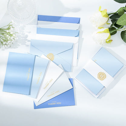 Foil Stamped Greeting & Thank You Card Set with Envelopes