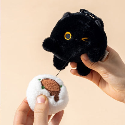 HanHan Cat Holiday Plush Charm – Cute Travel Cat Keychain Toy Gift