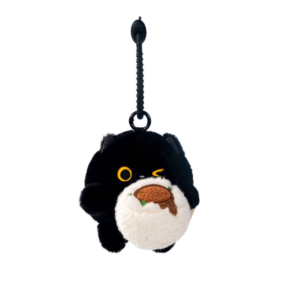 HanHan Cat Holiday Plush Charm – Cute Travel Cat Keychain Toy Gift