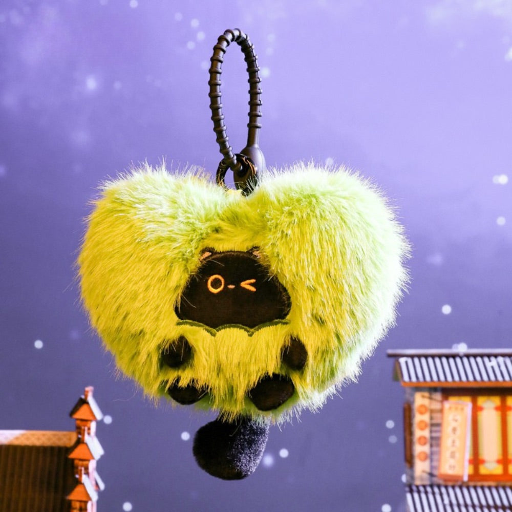 HanHan Cat Holiday Plush Charm – Cute Travel Cat Keychain Toy Gift