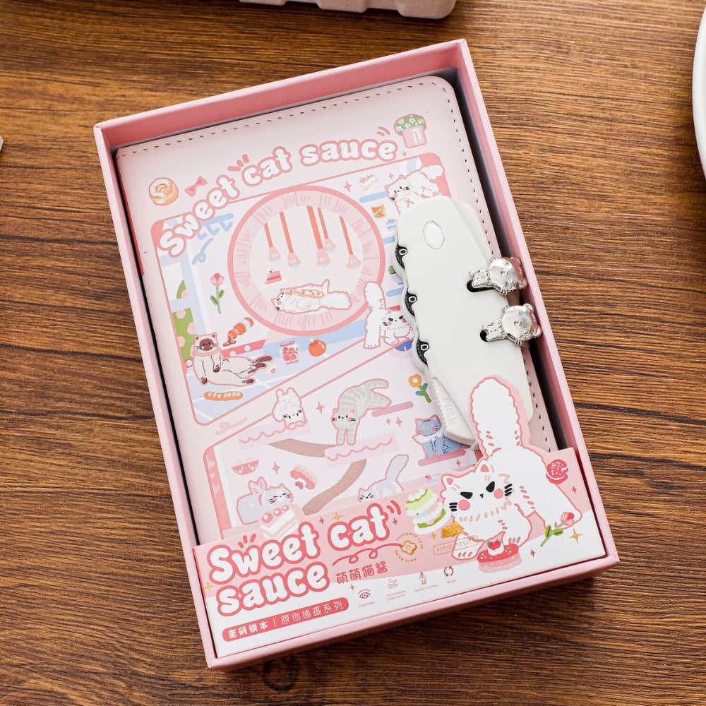 Jam Party Lockable Private Journal – Full-Color Illustrated Notebook