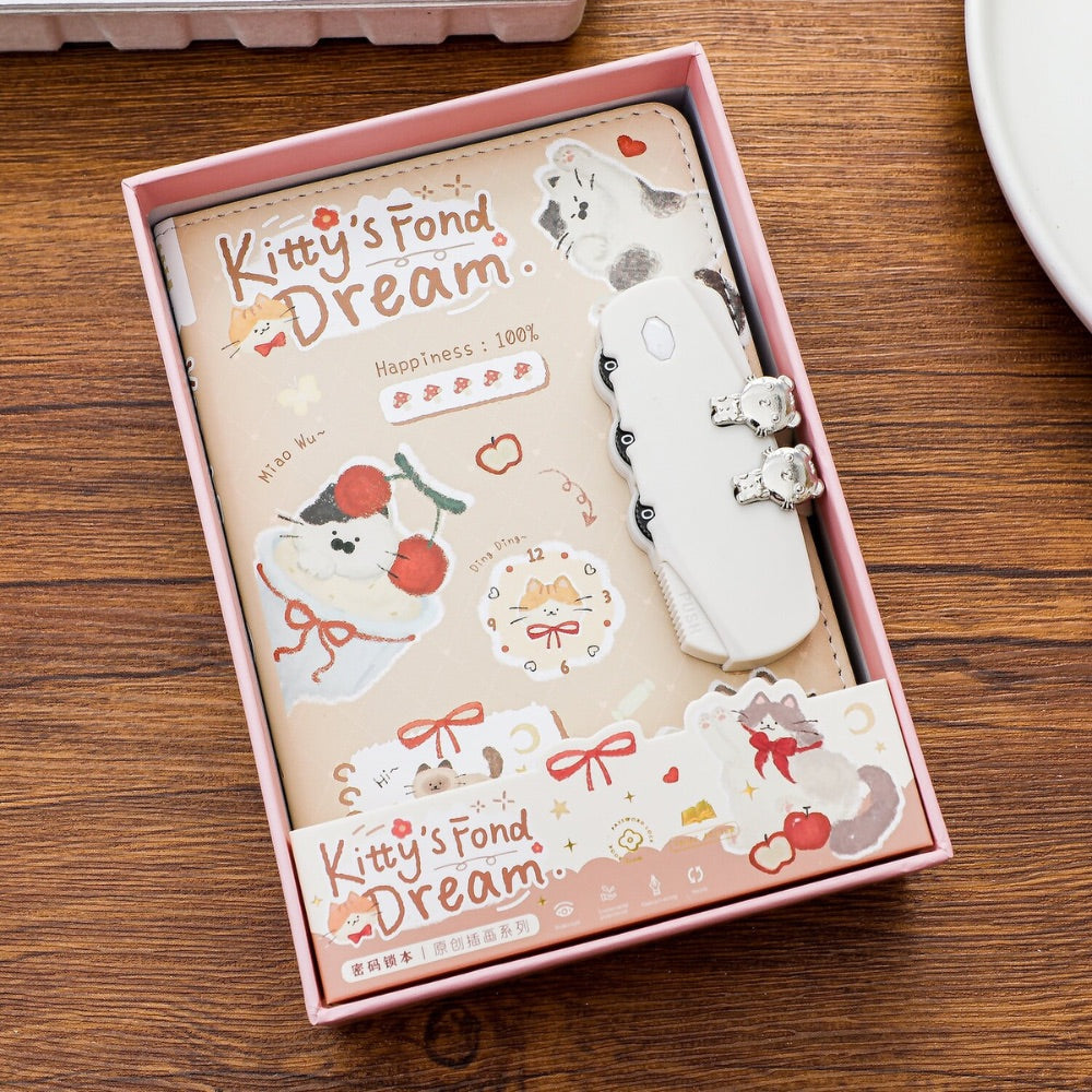 Jam Party Lockable Private Journal – Full-Color Illustrated Notebook