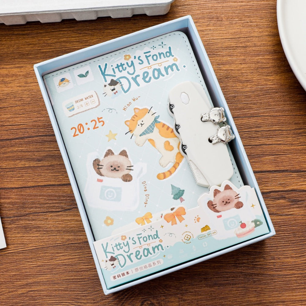 Jam Party Lockable Private Journal – Full-Color Illustrated Notebook