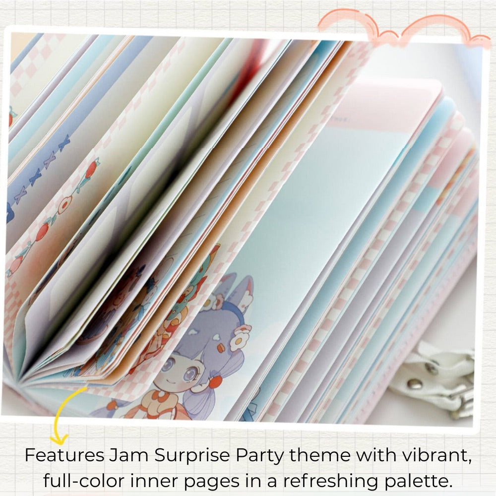 Jam Party Lockable Private Journal – Full-Color Illustrated Notebook