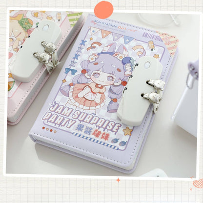 Jam Party Lockable Private Journal – Full-Color Illustrated Notebook