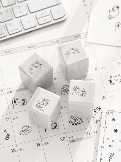 Kawaii Animal 3-in-1 Multi Patterns Photosensitive Stamp