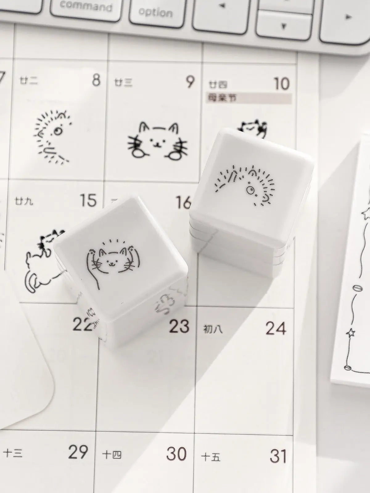 Kawaii Animal 3-in-1 Multi Patterns Photosensitive Stamp ChicChoi