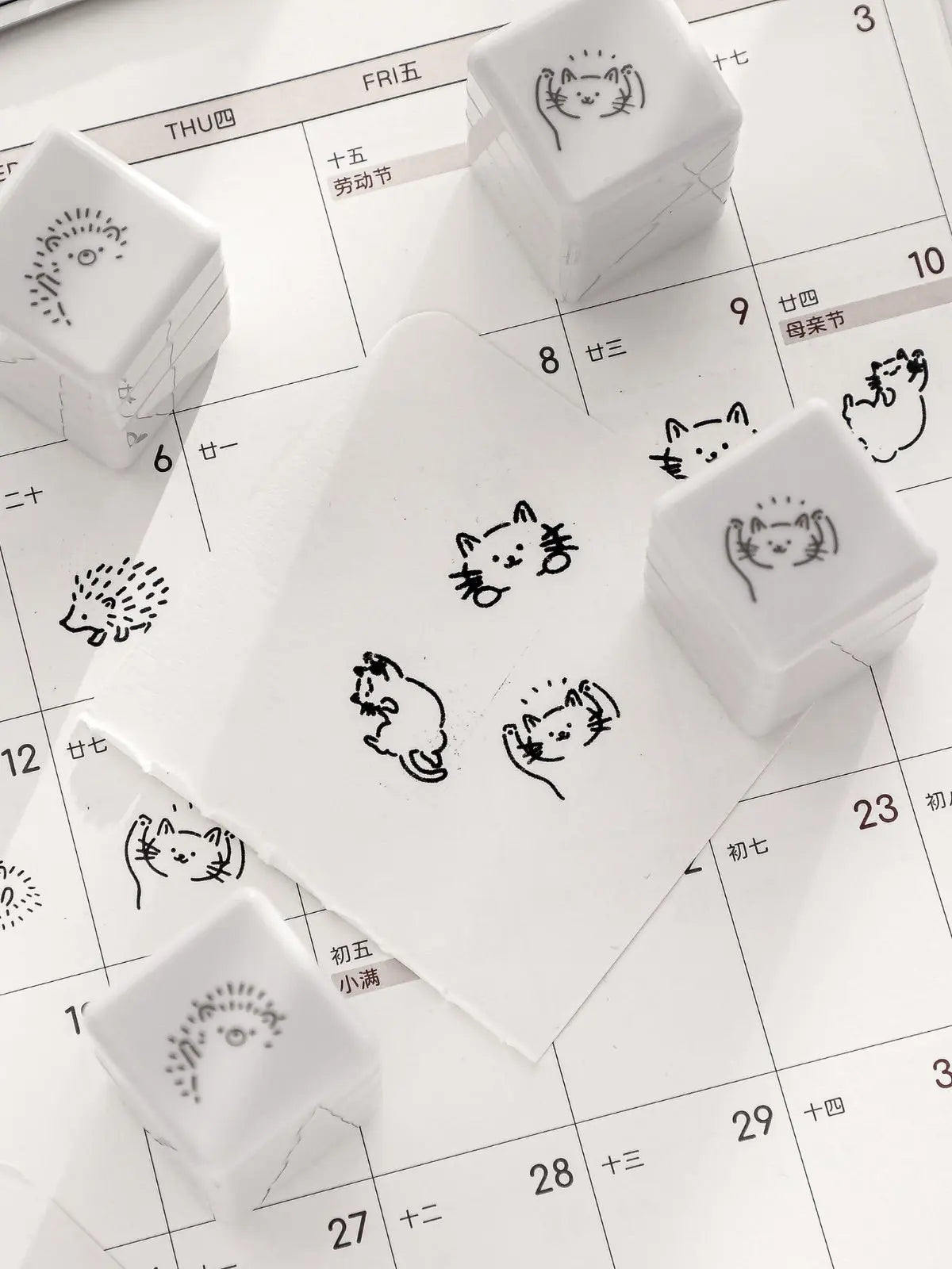 Kawaii Animal 3-in-1 Multi Patterns Photosensitive Stamp ChicChoi