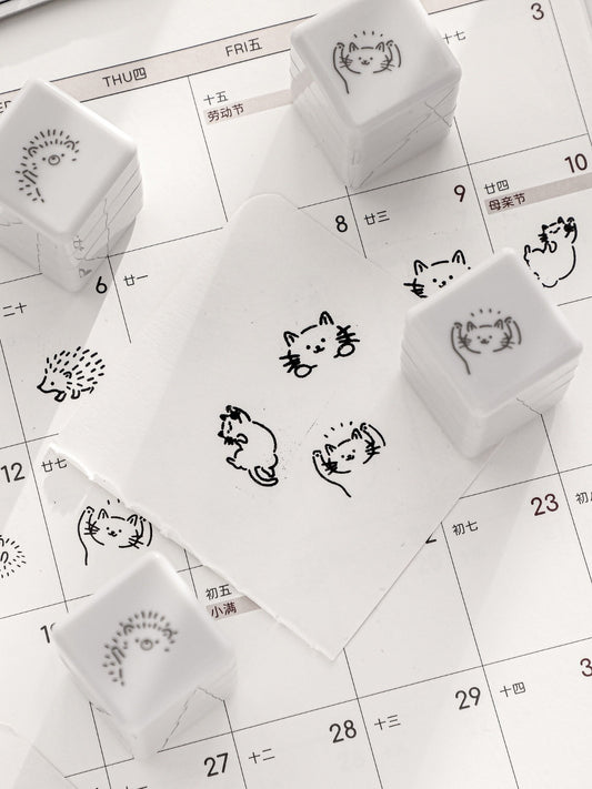 Kawaii Animal 3-in-1 Multi Patterns Photosensitive Stamp