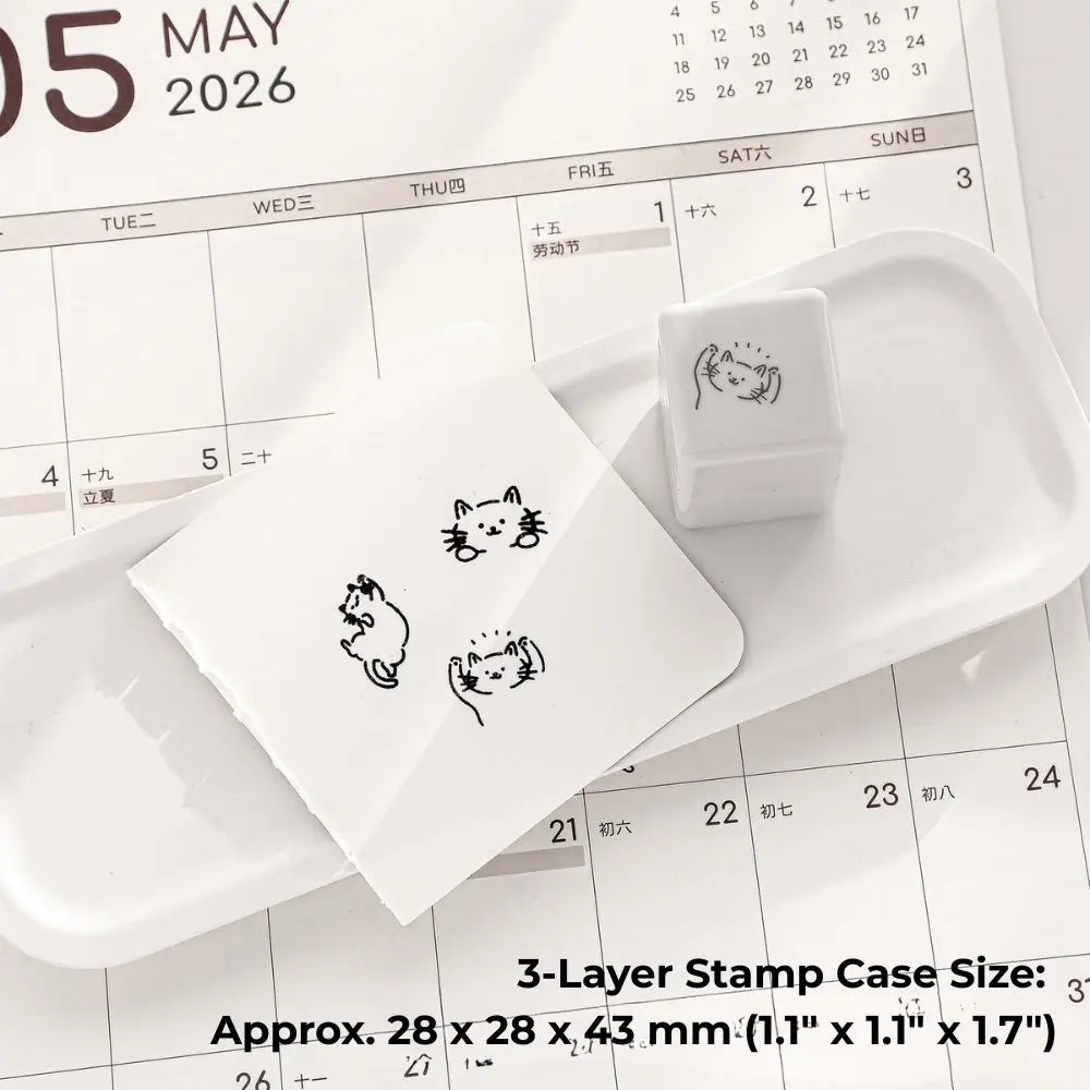 Kawaii Animal 3-in-1 Multi Patterns Photosensitive Stamp ChicChoi