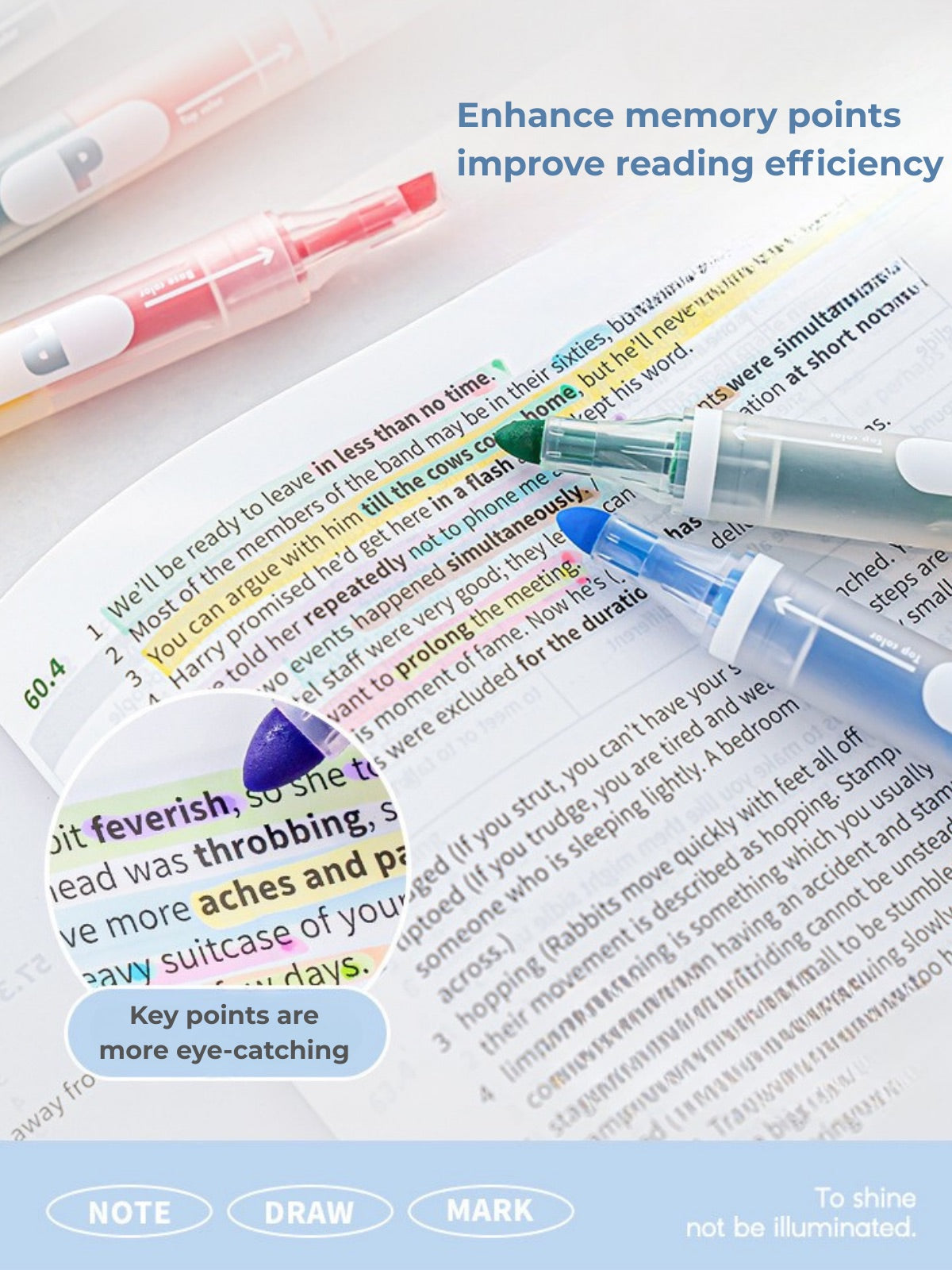 Layerable Dual-Tip Highlighters