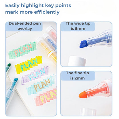 Layerable Dual-Tip Highlighters