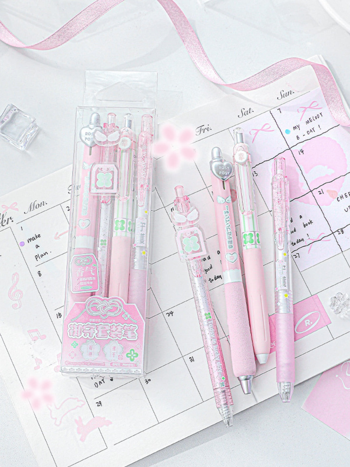 Lucky Charm Scented Gel Pens – Set of 4