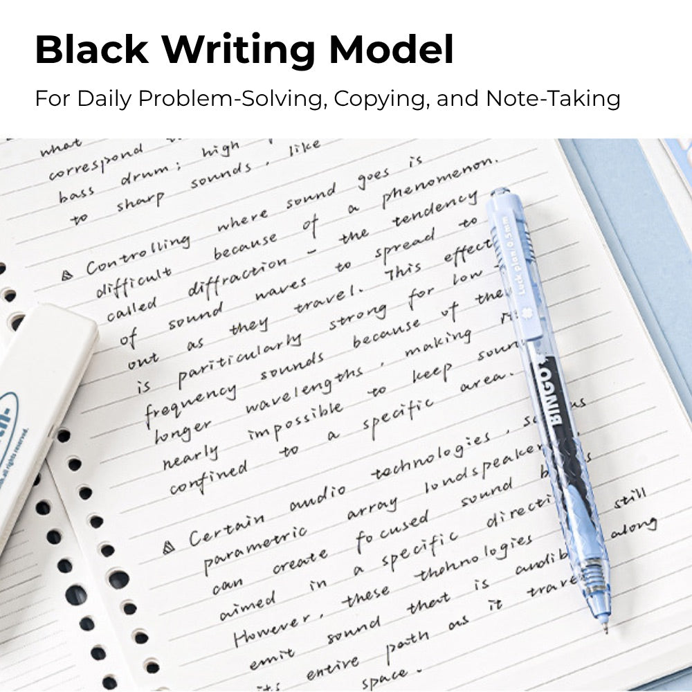 Lucky Clover Mega Ink 0.5mm Gel Pen – Smooth, Long-Lasting Click Pen