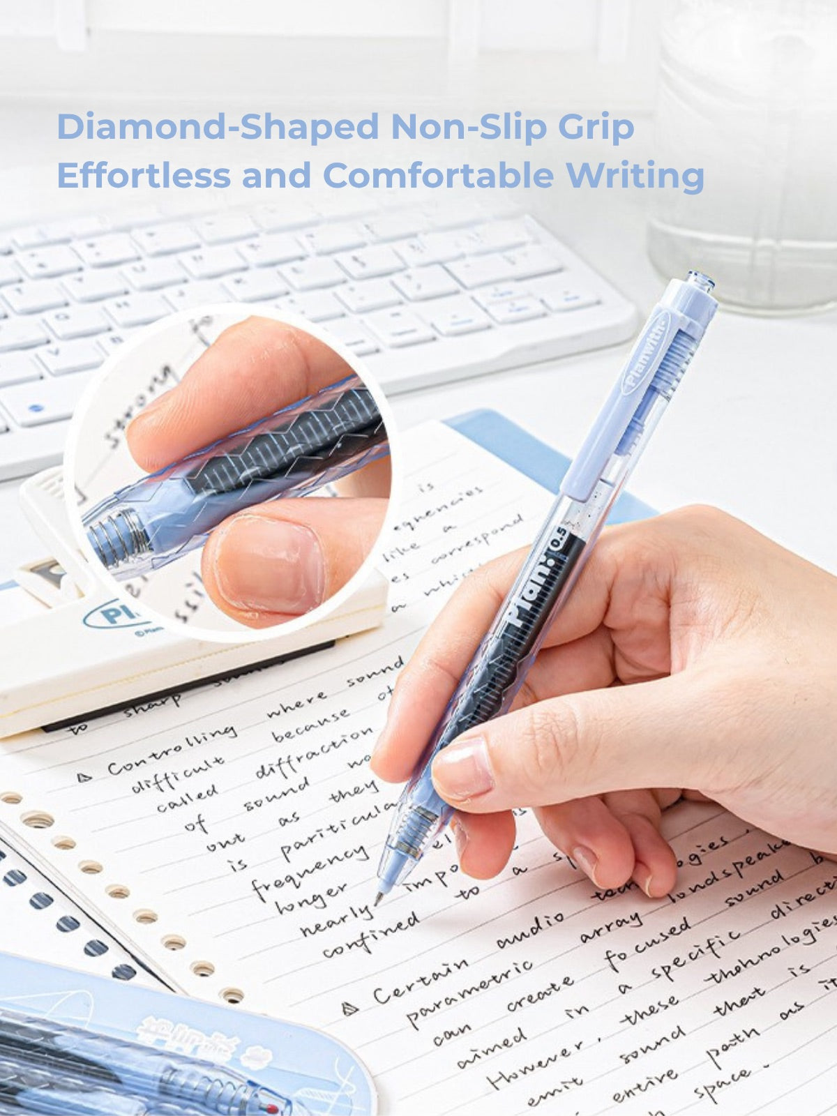 Lucky Clover Mega Ink 0.5mm Gel Pen – Smooth, Long-Lasting Click Pen