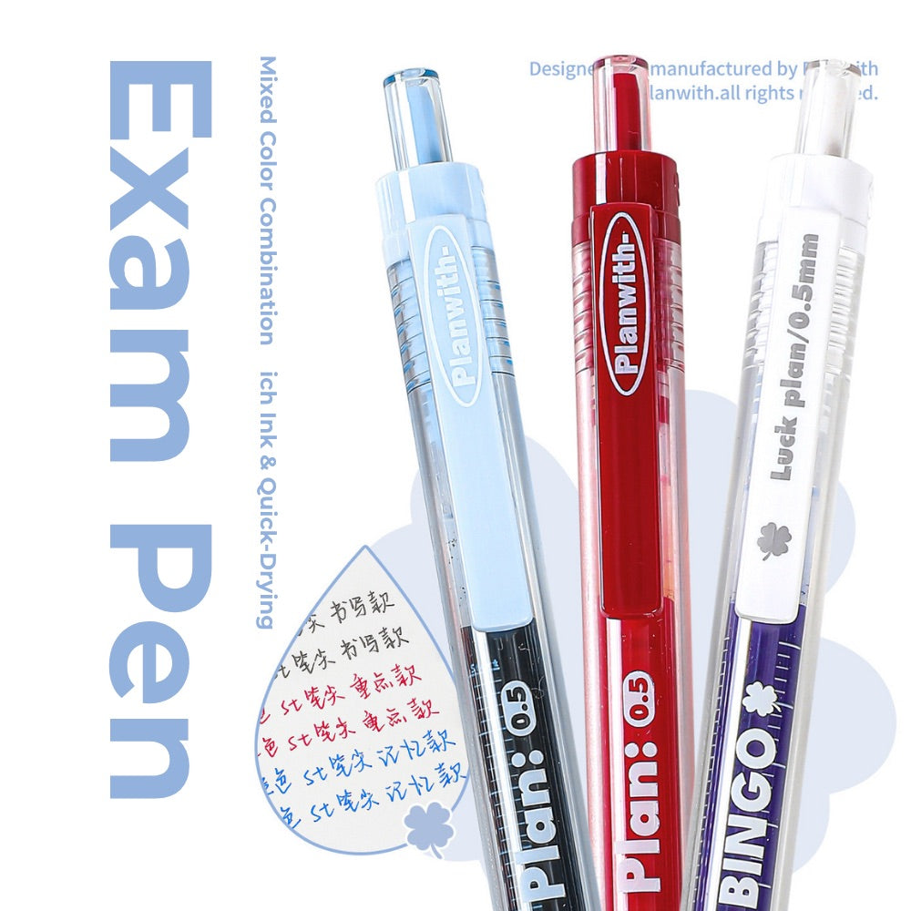 Lucky Clover Mega Ink 0.5mm Gel Pen – Smooth, Long-Lasting Click Pen