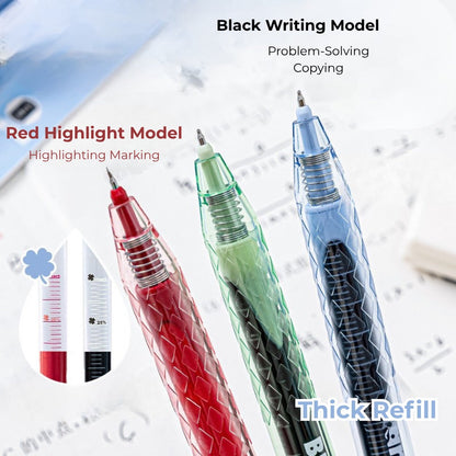 Lucky Clover Mega Ink 0.5mm Gel Pen – Smooth, Long-Lasting Click Pen