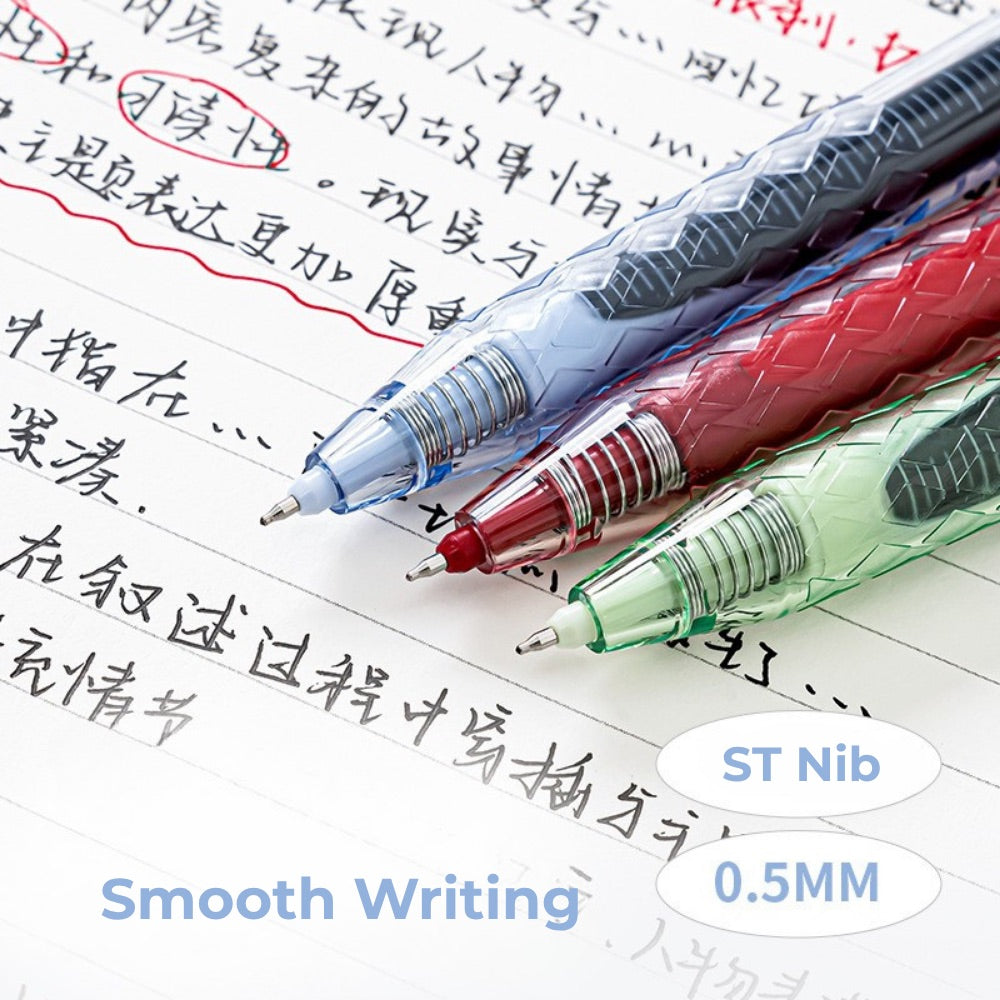 Lucky Clover Mega Ink 0.5mm Gel Pen – Smooth, Long-Lasting Click Pen