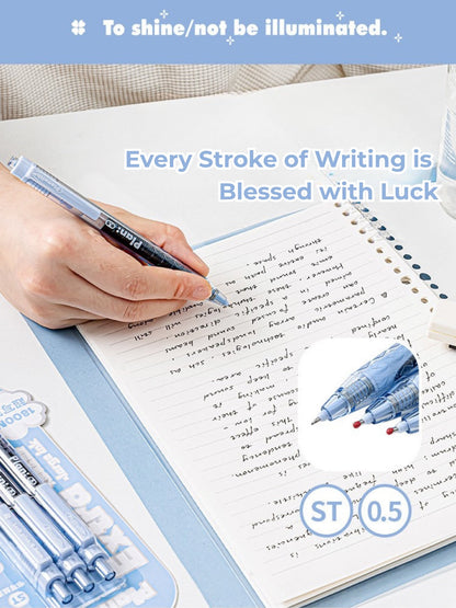 Lucky Clover Mega Ink 0.5mm Gel Pen – Smooth, Long-Lasting Click Pen