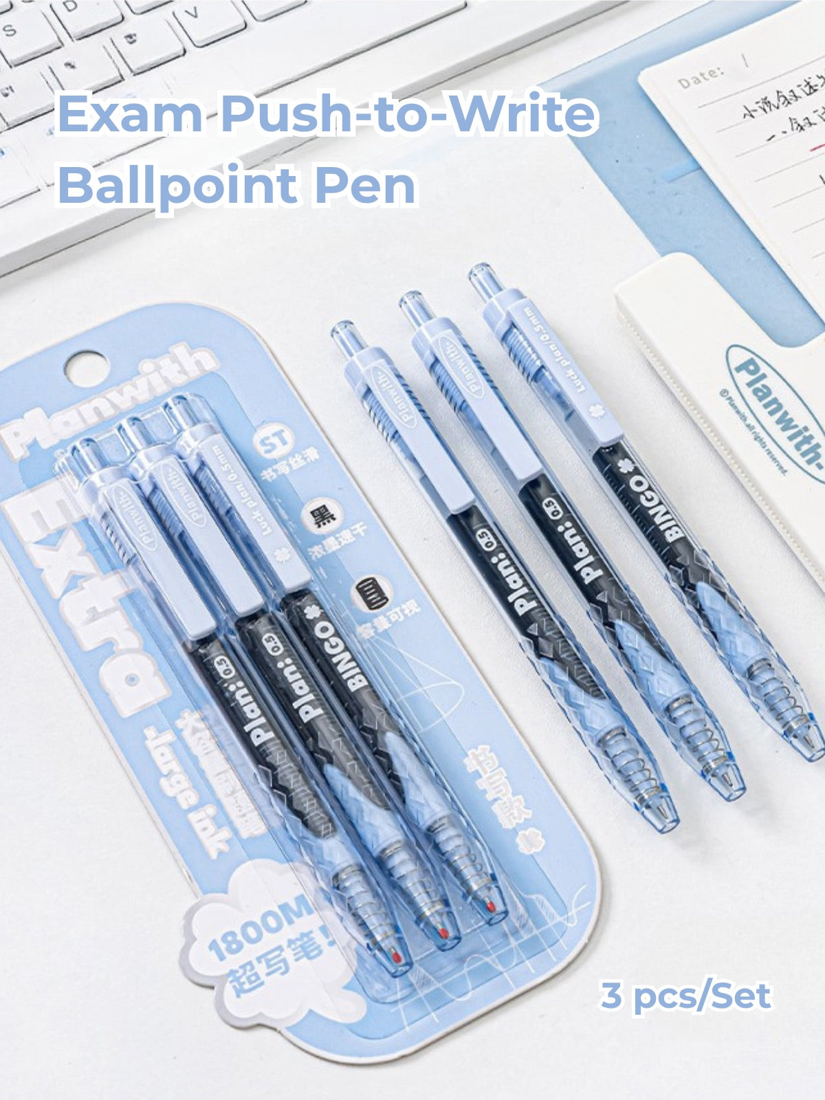 Lucky Clover Mega Ink 0.5mm Gel Pen – Smooth, Long-Lasting Click Pen