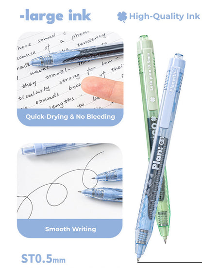 Lucky Clover Mega Ink 0.5mm Gel Pen – Smooth, Long-Lasting Click Pen