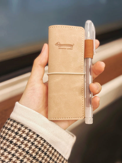 Lucky the Dachshund Mini Binder Notebook– M2.5 Pocket Cutie Journal